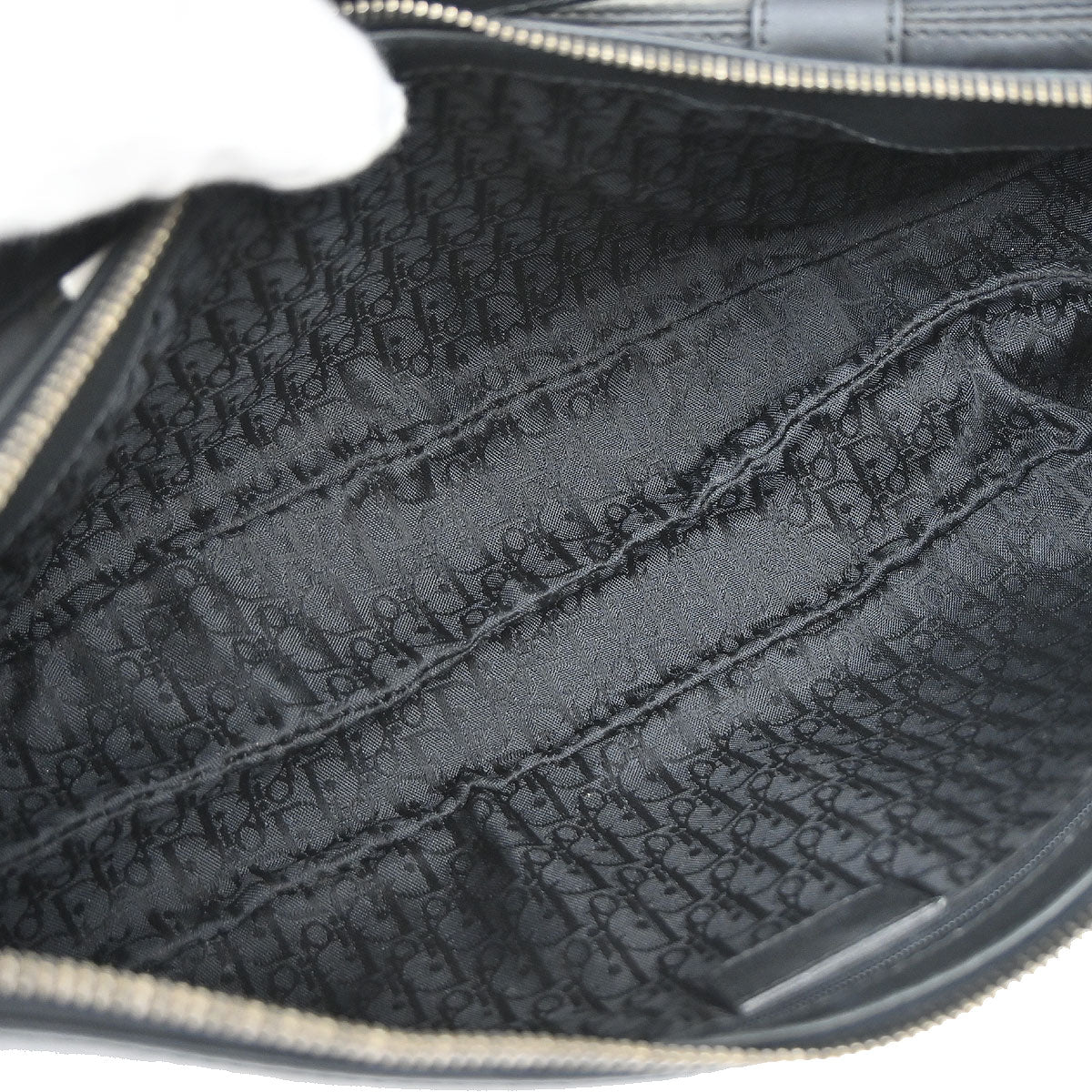 Christian Dior Black Leather Street Chic Handbag