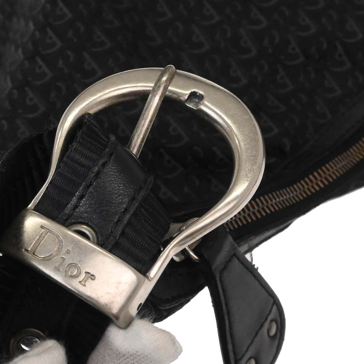 Christian Dior Black Trotter Shoulder Bag
