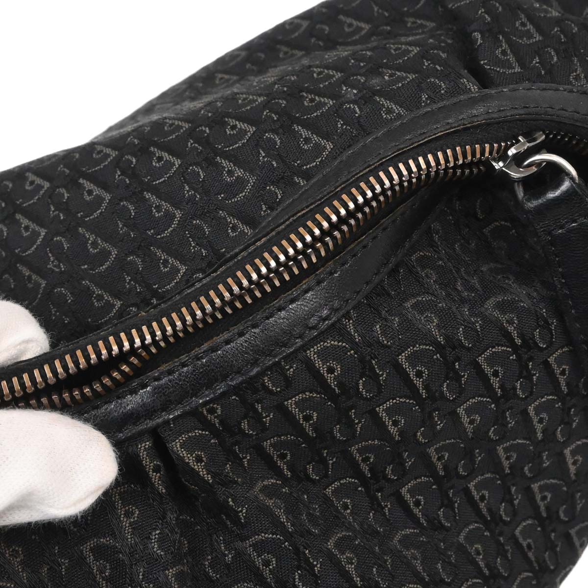 Christian Dior Black Trotter Shoulder Bag