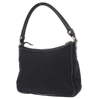 Gucci Black Canvas GG Handbag