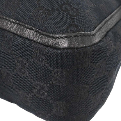 Gucci Black Canvas GG Handbag