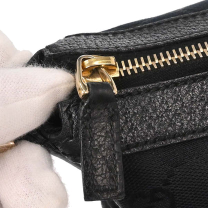 Gucci Black Canvas GG Handbag