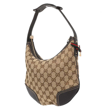 Gucci Beige Canvas GG Hobo Handbag