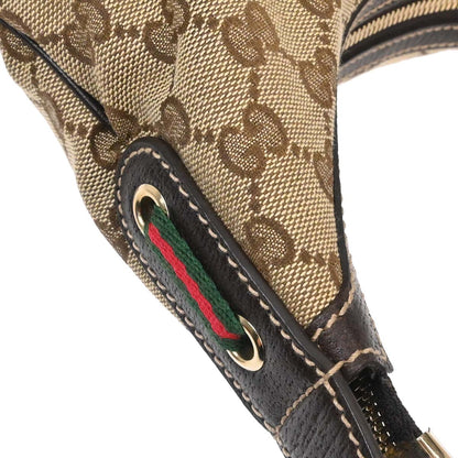 Gucci Beige Canvas GG Hobo Handbag