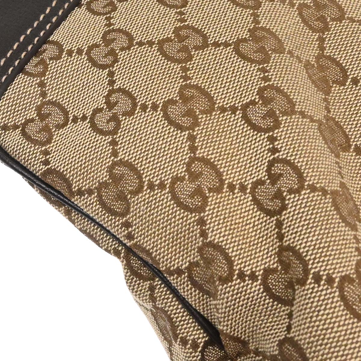 Gucci Beige Canvas GG Hobo Handbag