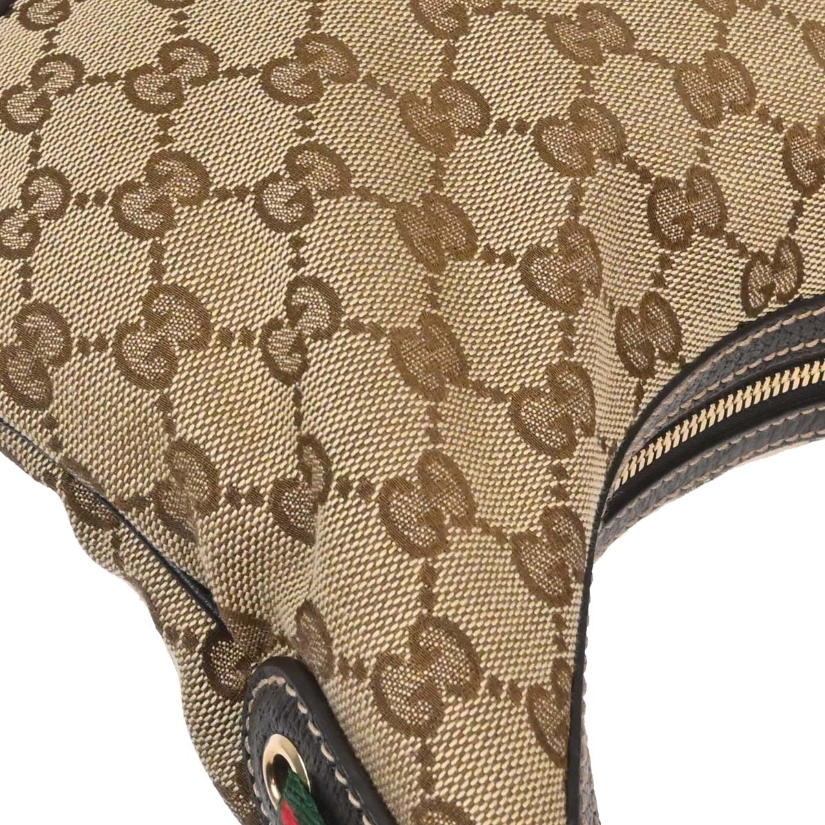 Gucci Beige Canvas GG Hobo Handbag