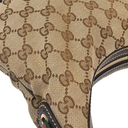 Gucci Beige Canvas GG Hobo Handbag