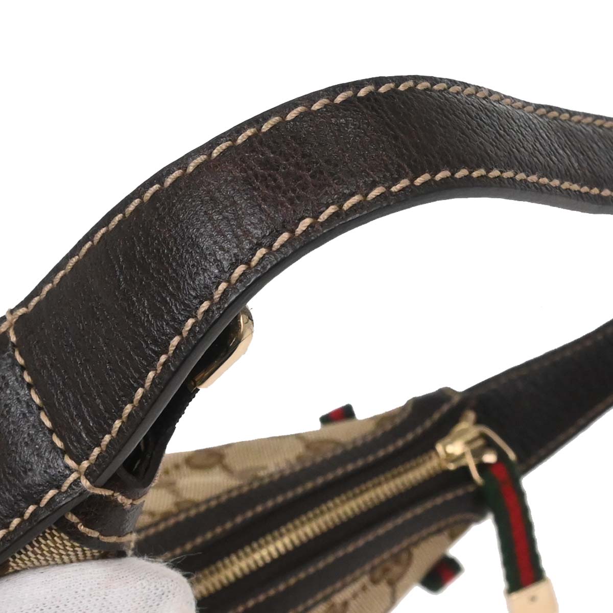 Gucci Beige Canvas GG Hobo Handbag