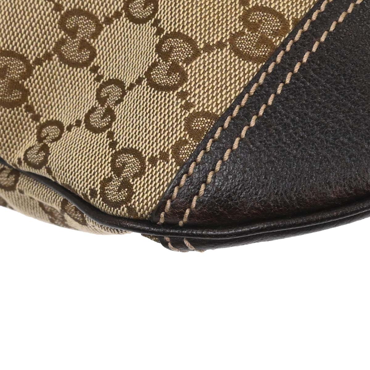 Gucci Beige Canvas GG Hobo Handbag