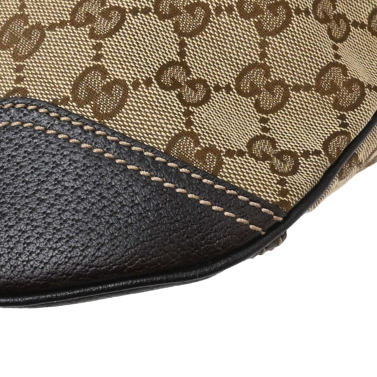 Gucci Beige Canvas GG Hobo Handbag