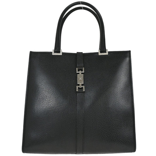 Gucci Black Pigskin Jackie Tote Handbag