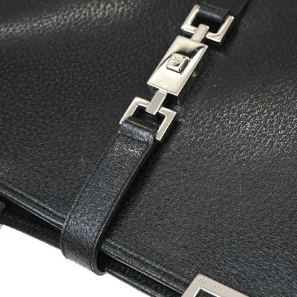 Gucci Black Pigskin Jackie Tote Handbag