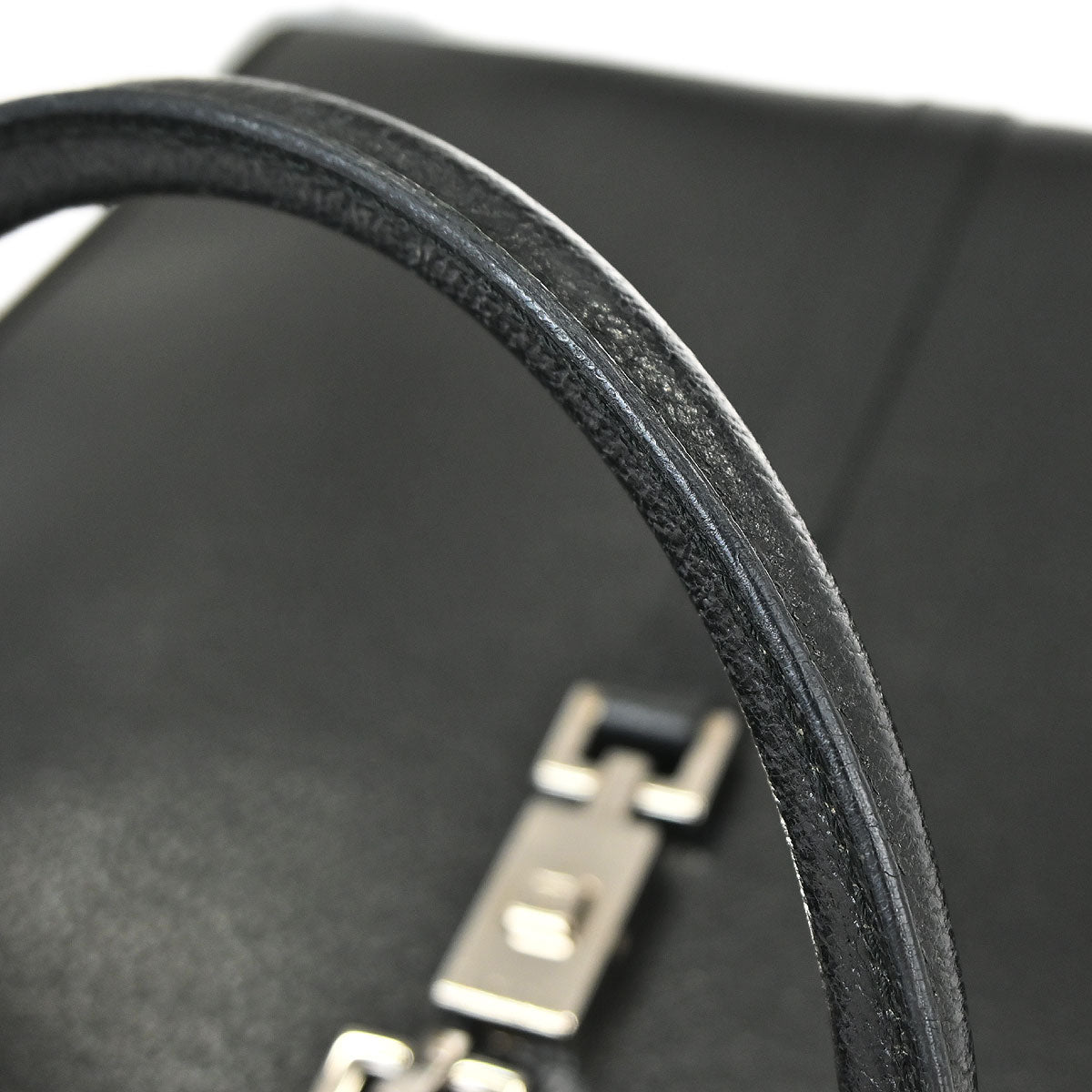 Gucci Black Pigskin Jackie Tote Handbag