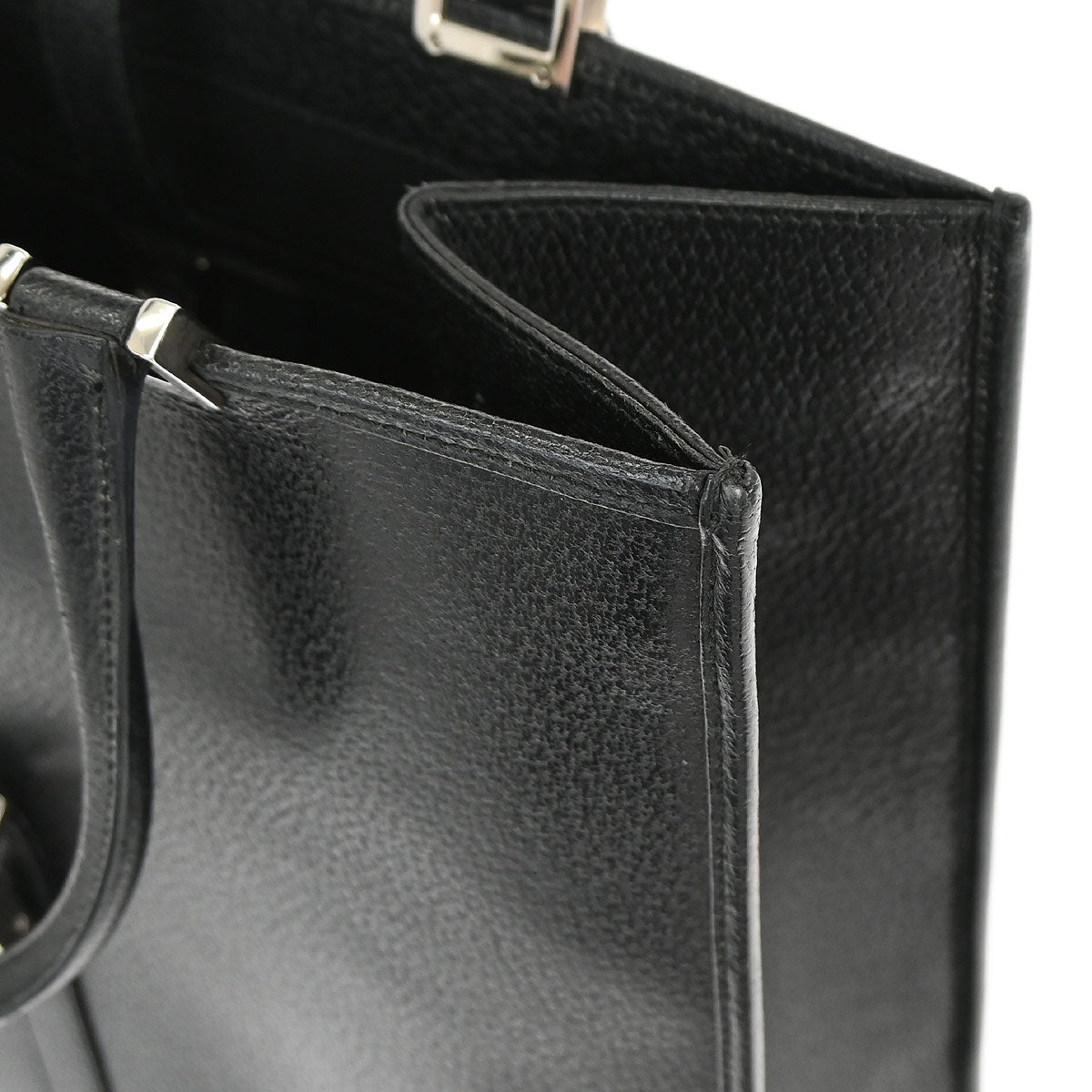 Gucci Black Pigskin Jackie Tote Handbag