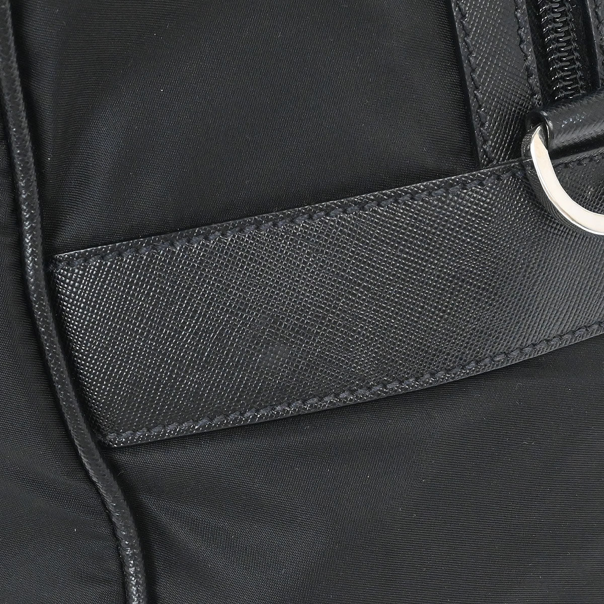 Prada Black Nylon 2way Shoulder Duffle Handbag