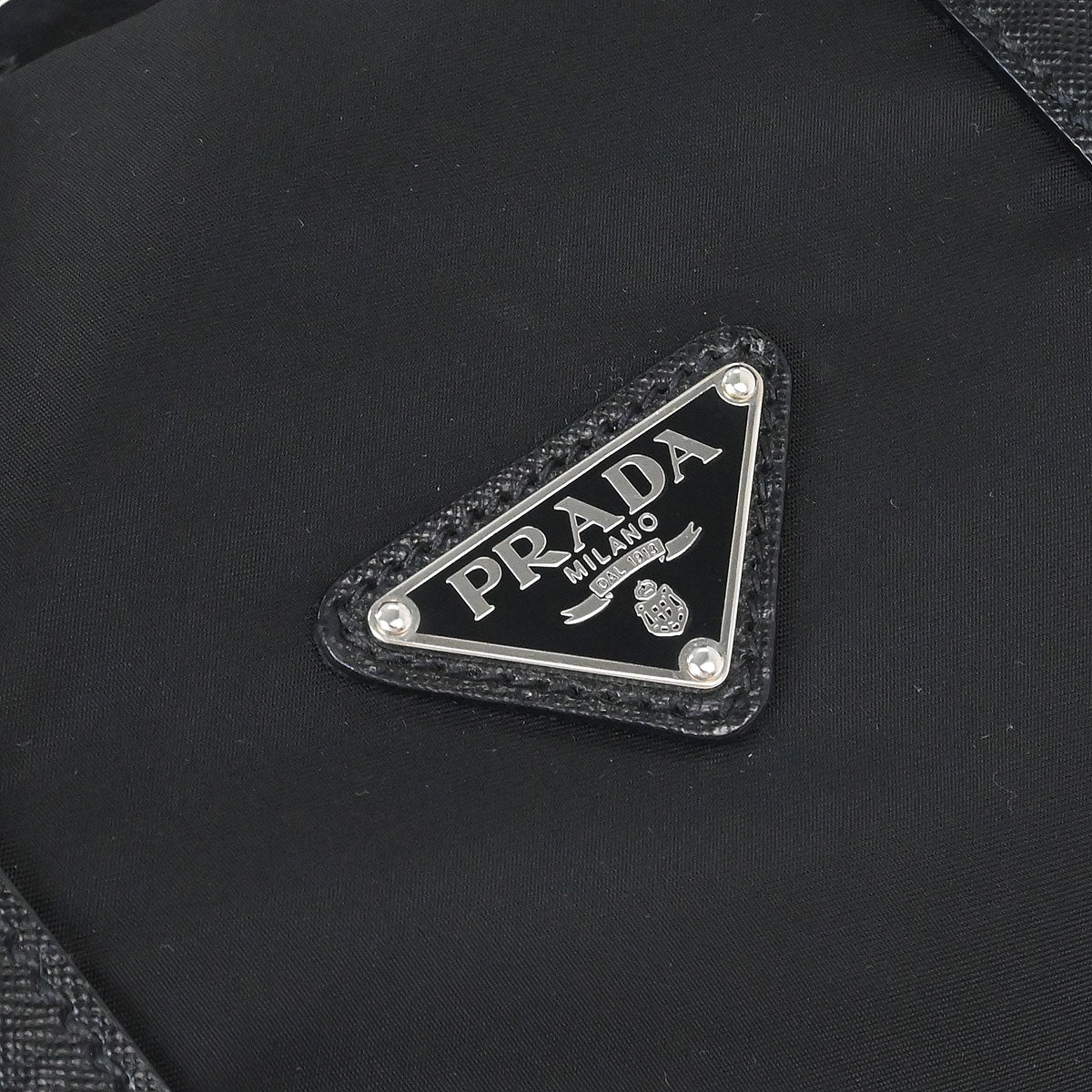 Prada Black Nylon 2way Shoulder Duffle Handbag