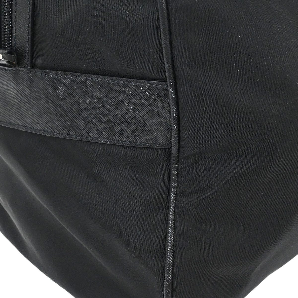 Prada Black Nylon 2way Shoulder Duffle Handbag