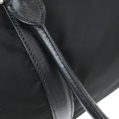 Prada Black Nylon 2way Shoulder Duffle Handbag