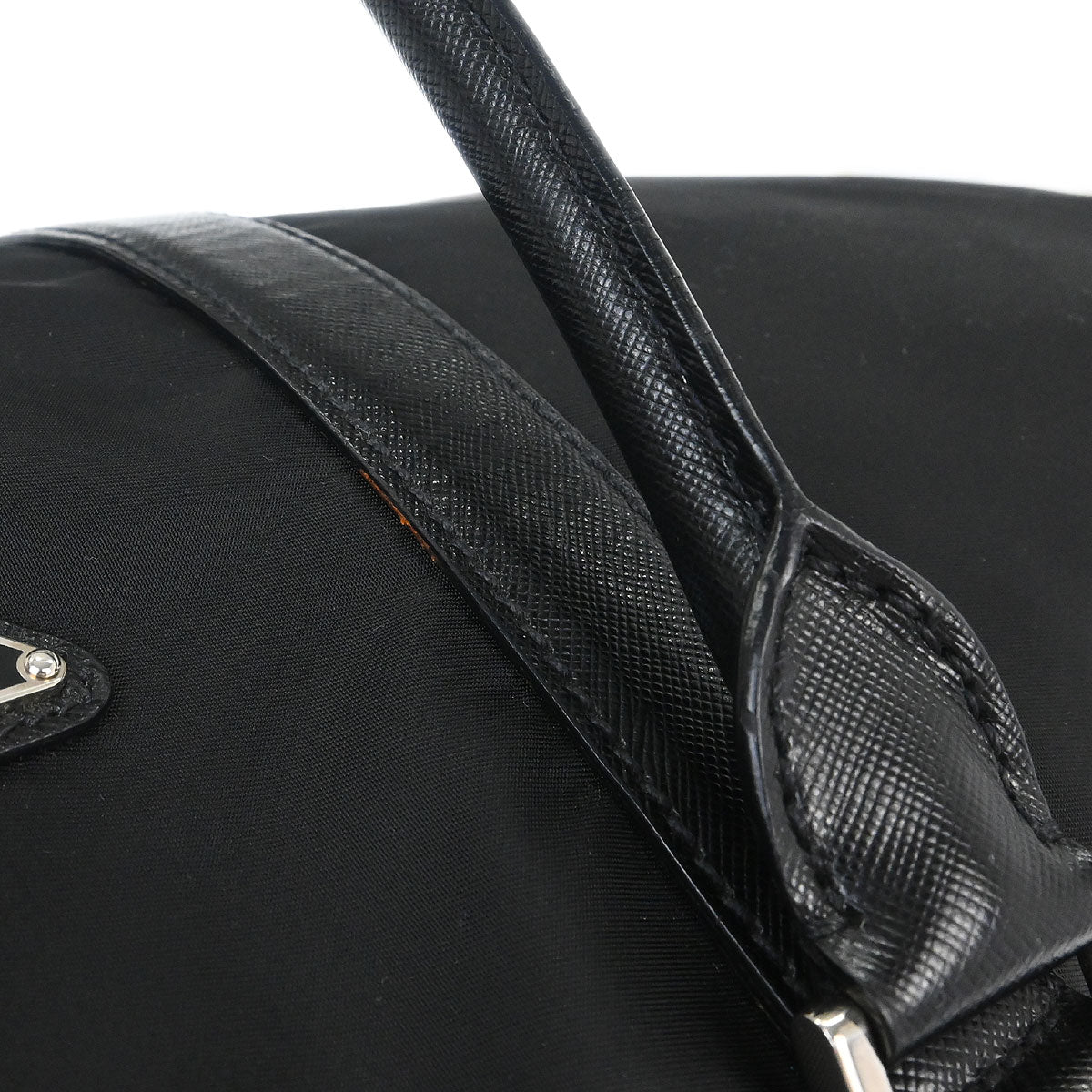 Prada Black Nylon 2way Shoulder Duffle Handbag