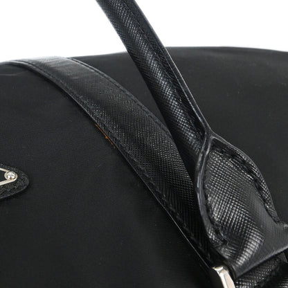 Prada Black Nylon 2way Shoulder Duffle Handbag
