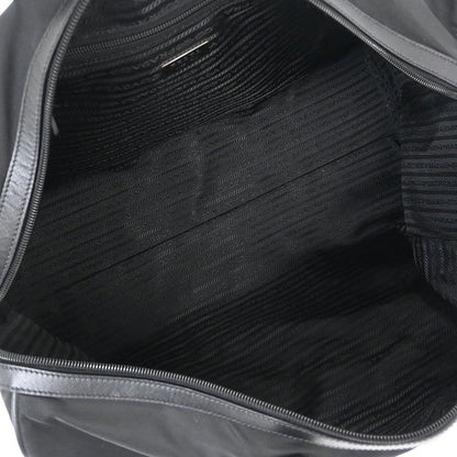 Prada Black Nylon 2way Shoulder Duffle Handbag