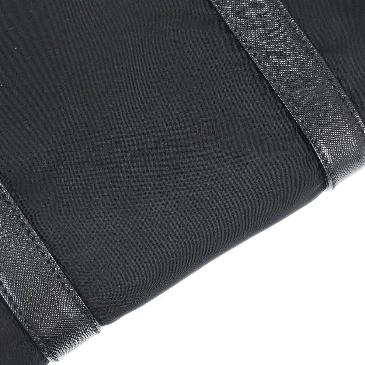 Prada Black Nylon 2way Shoulder Duffle Handbag