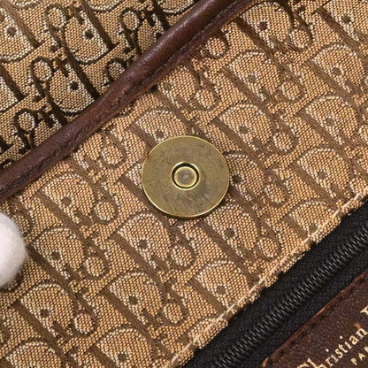 Christian Dior Beige Canvas Trotter Tote Handbag