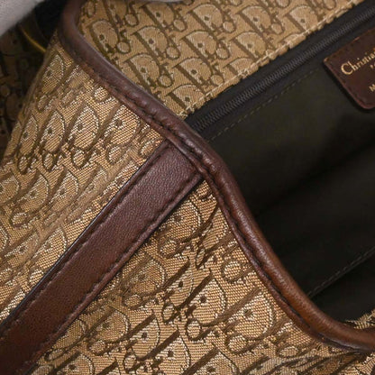 Christian Dior Beige Canvas Trotter Tote Handbag