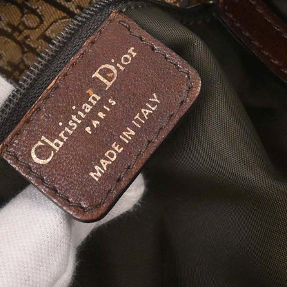 Christian Dior Beige Canvas Trotter Tote Handbag