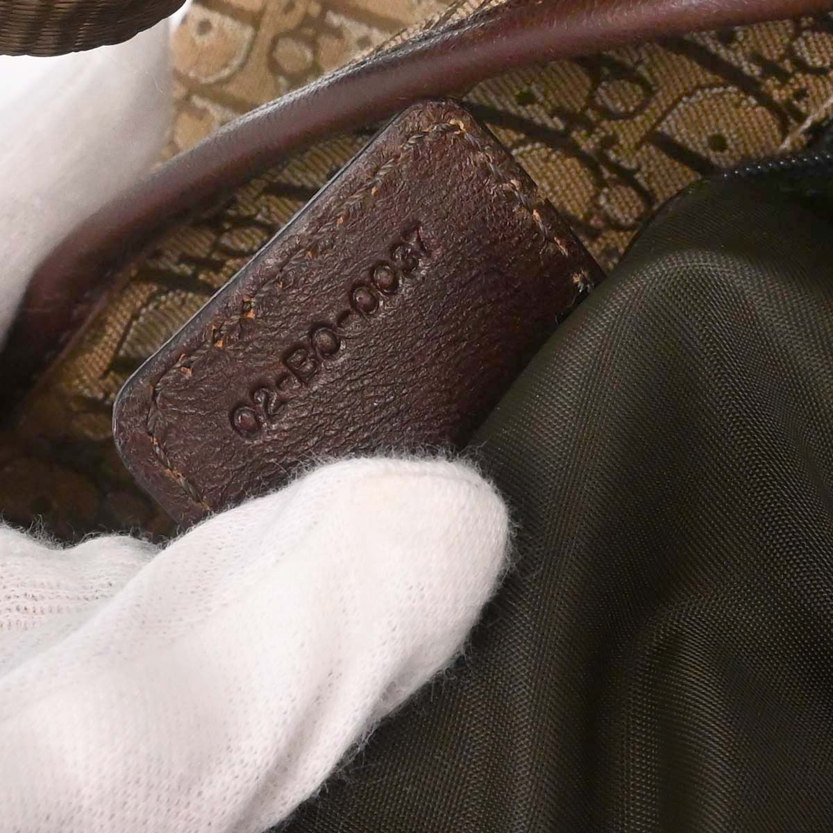 Christian Dior Beige Canvas Trotter Tote Handbag