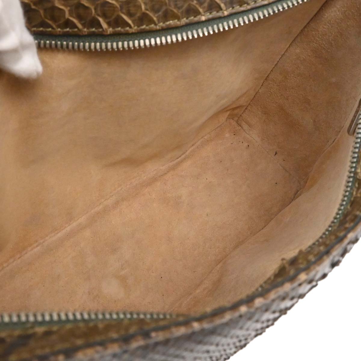 Loewe * Brown Python Shoulder Bag