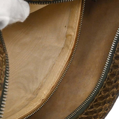 Loewe * Brown Python Shoulder Bag
