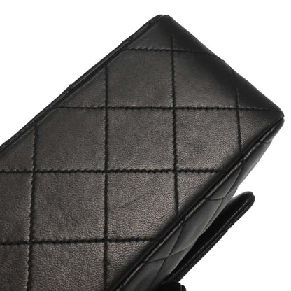 Chanel 1994-1996 Black Lambskin Mini Classic Square Flap Shoulder Bag 17