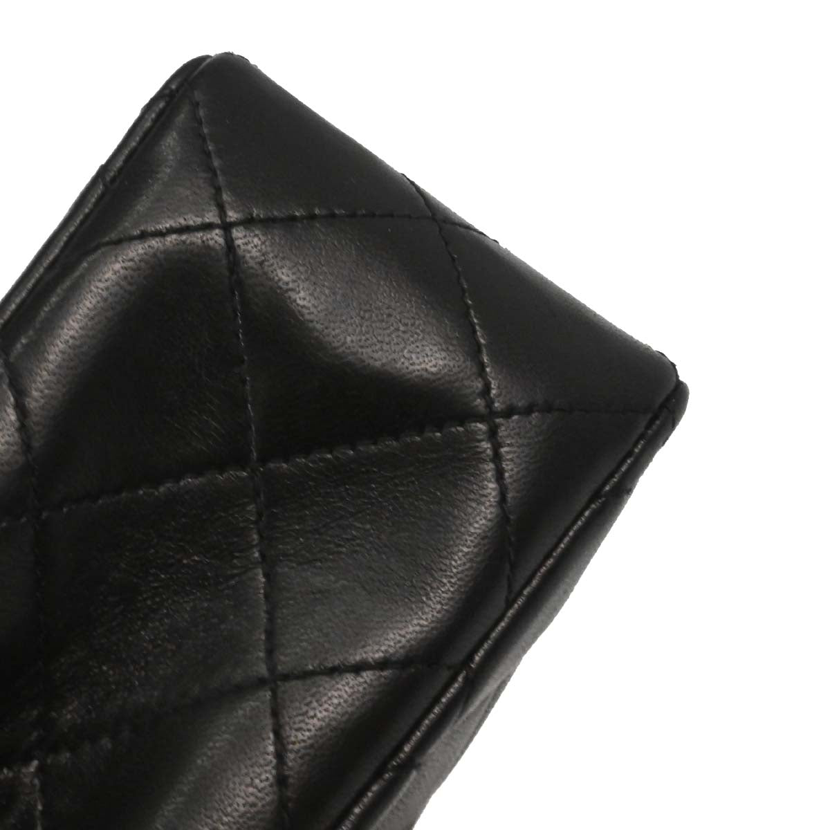 Chanel 1994-1996 Black Lambskin Mini Classic Square Flap Shoulder Bag 17