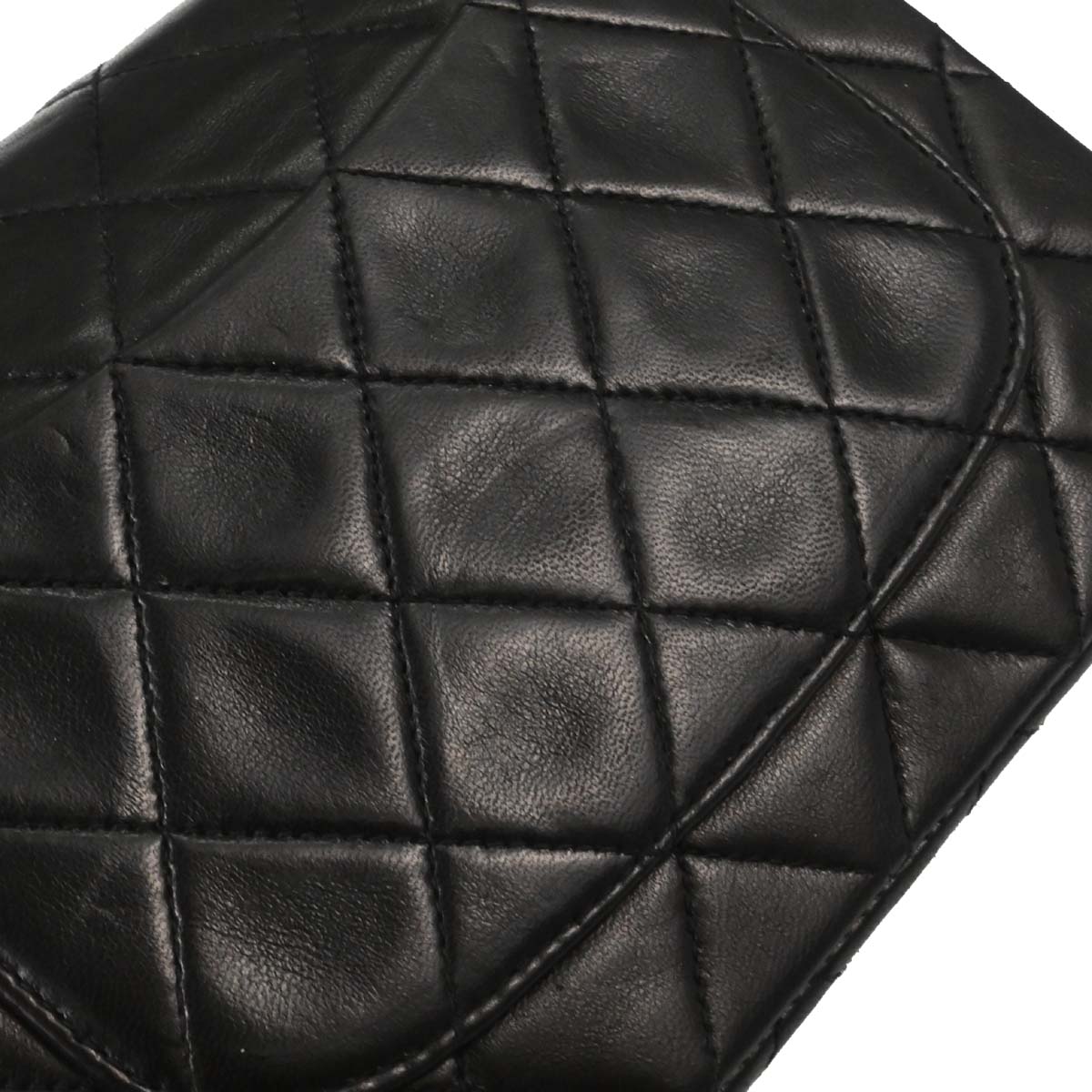 Chanel 1994-1996 Black Lambskin Mini Classic Square Flap Shoulder Bag 17
