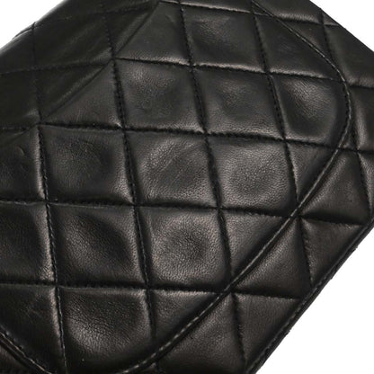 Chanel 1994-1996 Black Lambskin Mini Classic Square Flap Shoulder Bag 17