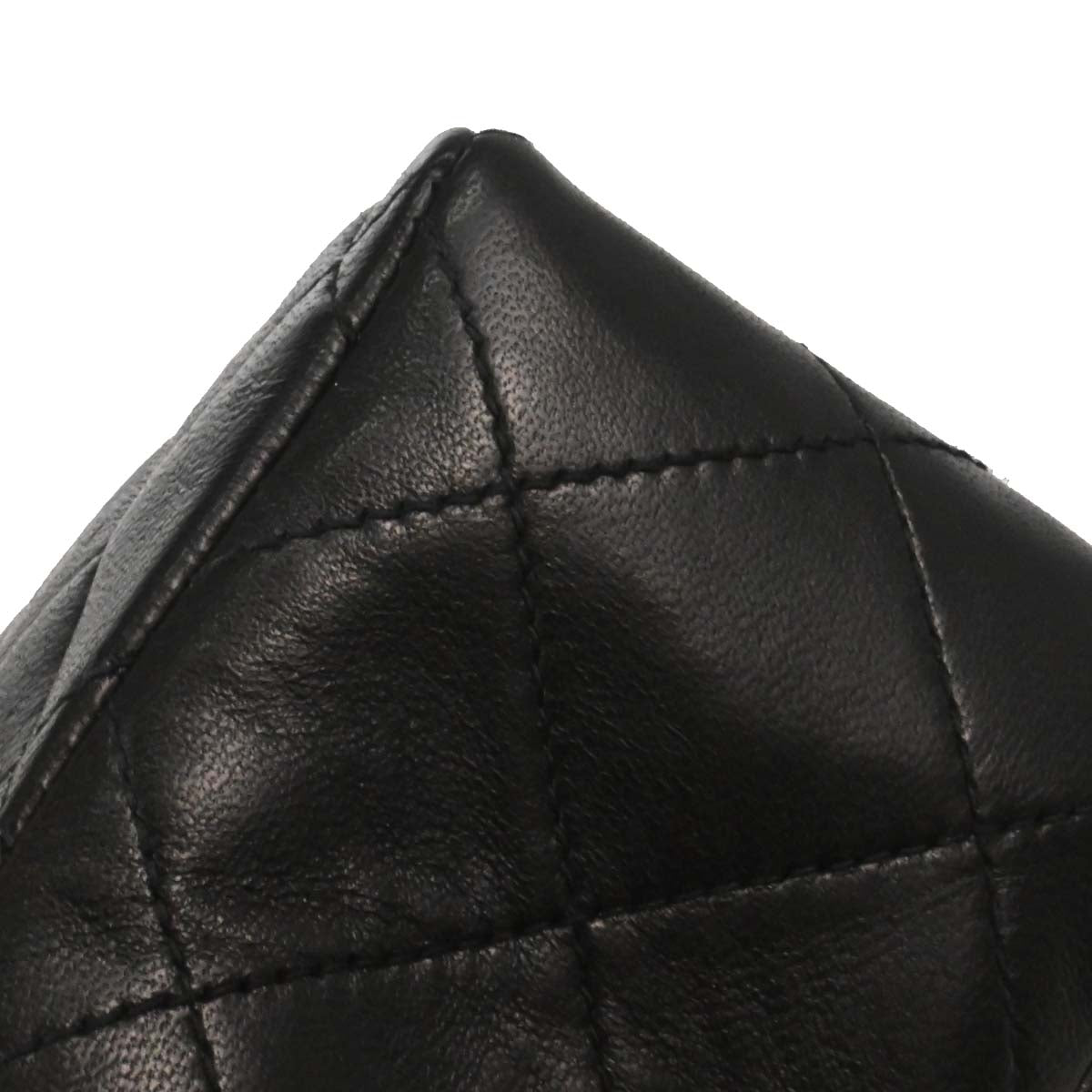 Chanel 1994-1996 Black Lambskin Mini Classic Square Flap Shoulder Bag 17
