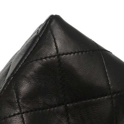 Chanel 1994-1996 Black Lambskin Mini Classic Square Flap Shoulder Bag 17