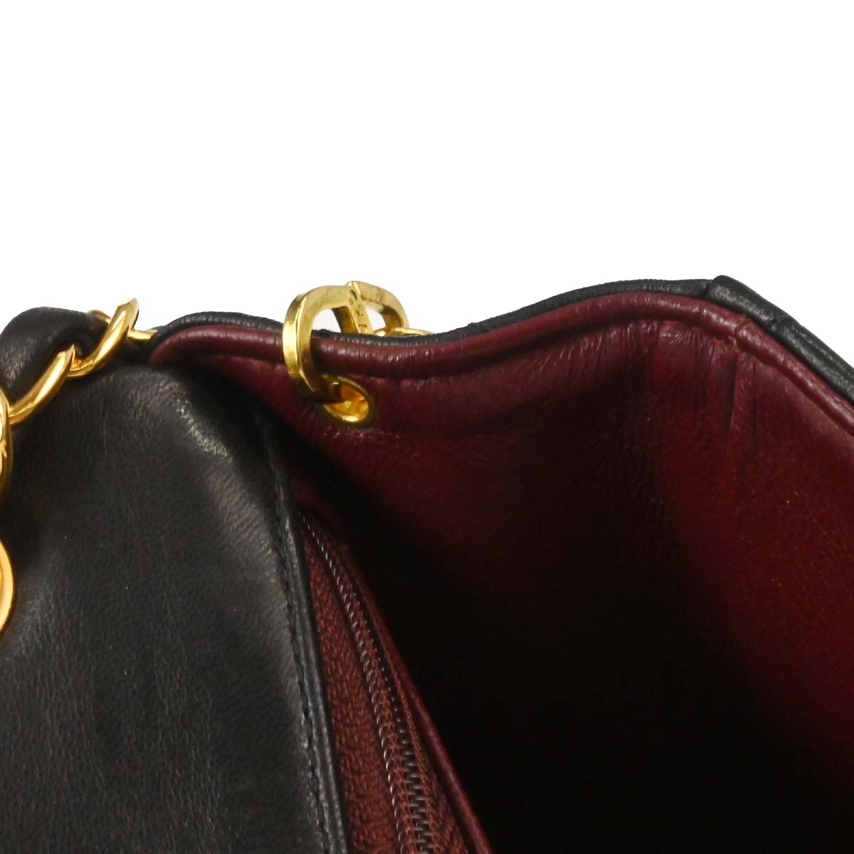 Chanel 1994-1996 Black Lambskin Mini Classic Square Flap Shoulder Bag 17