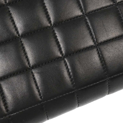 Chanel Black Lambskin Choco Bar East West Shoulder Bag