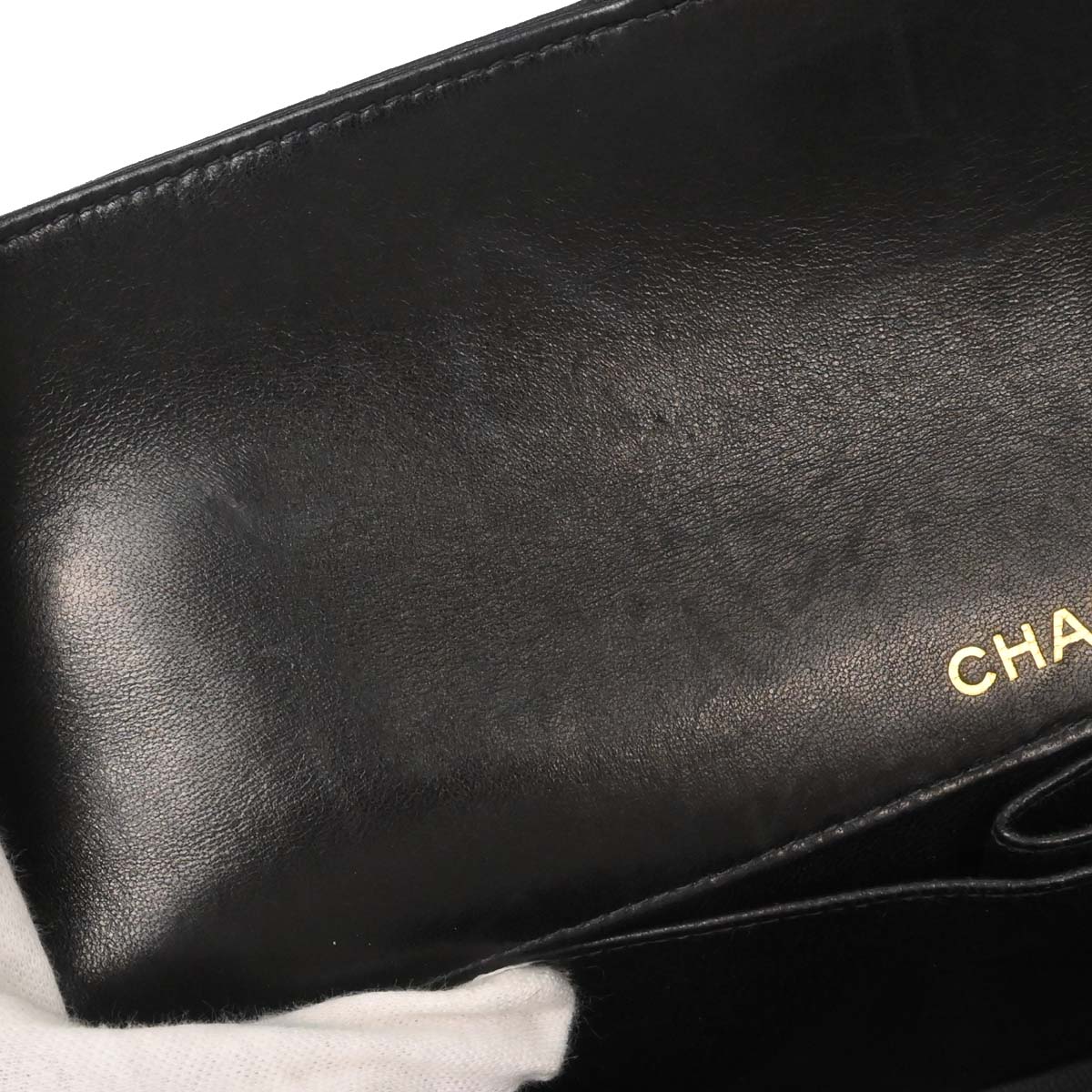Chanel Black Lambskin Choco Bar East West Shoulder Bag