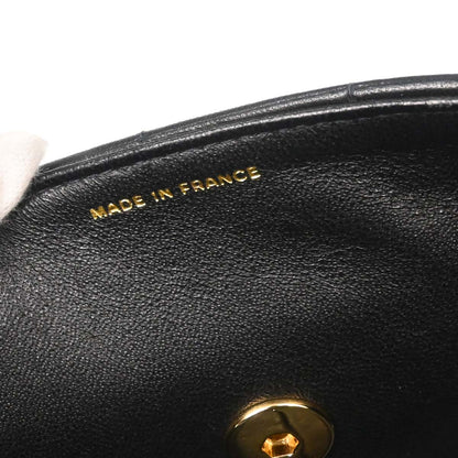 Chanel Black Lambskin Choco Bar East West Shoulder Bag
