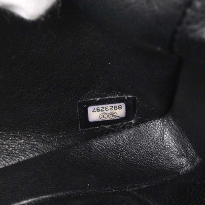 Chanel Black Lambskin Choco Bar East West Shoulder Bag