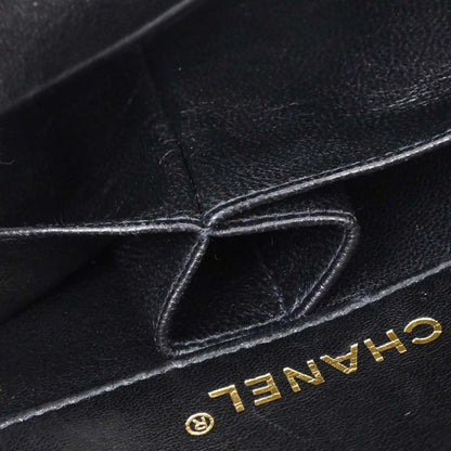 Chanel Black Lambskin Choco Bar East West Shoulder Bag