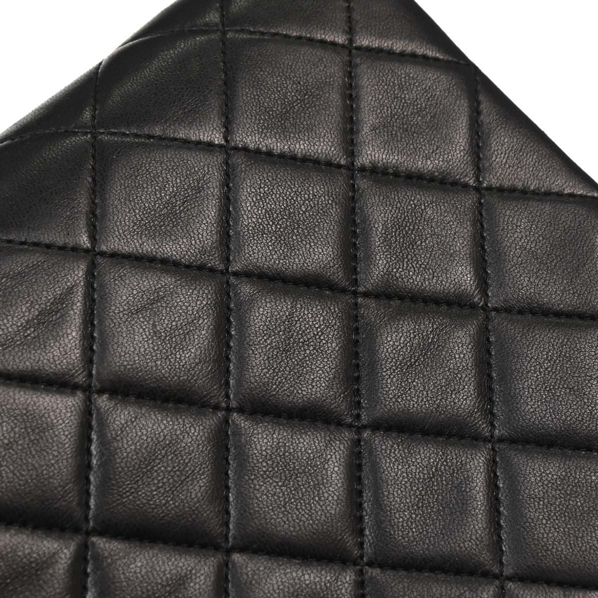 Chanel Black Lambskin Turnlock Small Full Flap Shoulder Bag