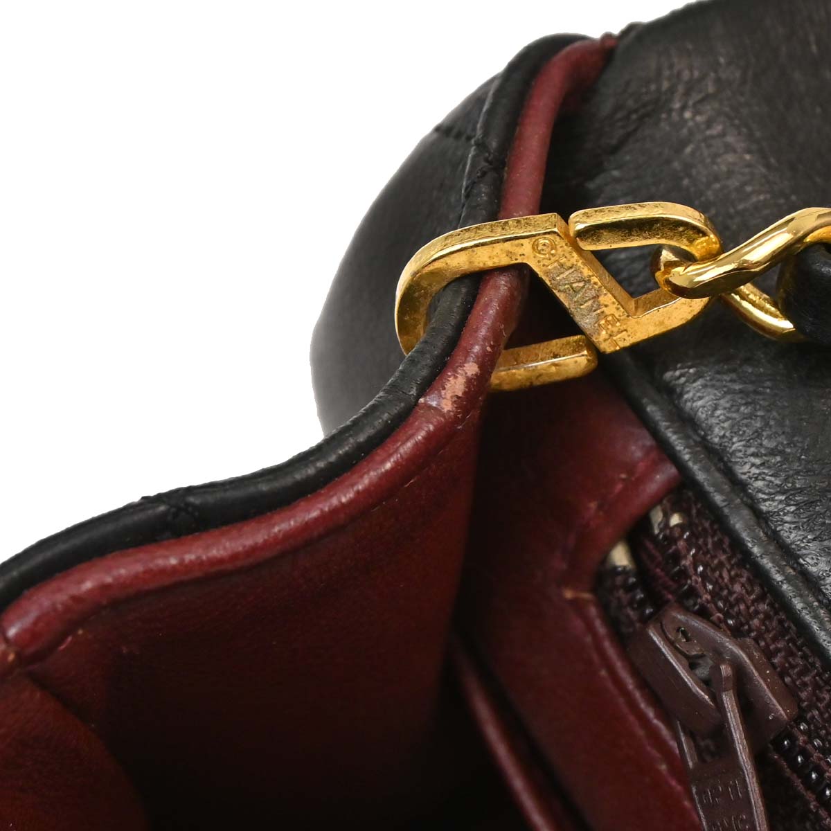 Chanel Black Lambskin Turnlock Small Full Flap Shoulder Bag
