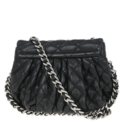 Chanel Black Calfskin Chain Around Shoulder Bag