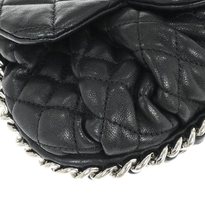 Chanel Black Calfskin Chain Around Shoulder Bag