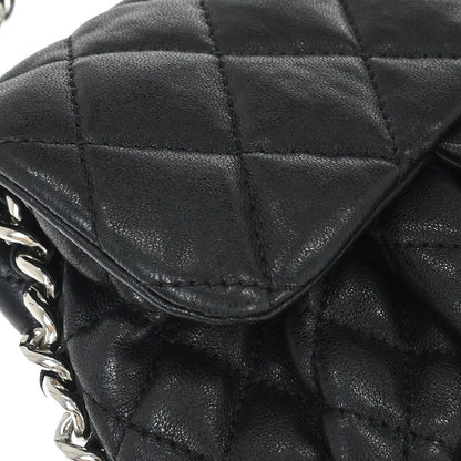 Chanel Black Calfskin Chain Around Shoulder Bag