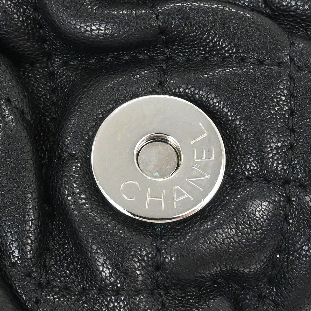 Chanel Black Calfskin Chain Around Shoulder Bag